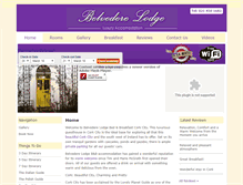 Tablet Screenshot of belvederelodge.com